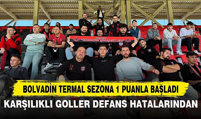 BOLVADİN TERMAL SEZONA 1 PUANLA BAŞLADI
