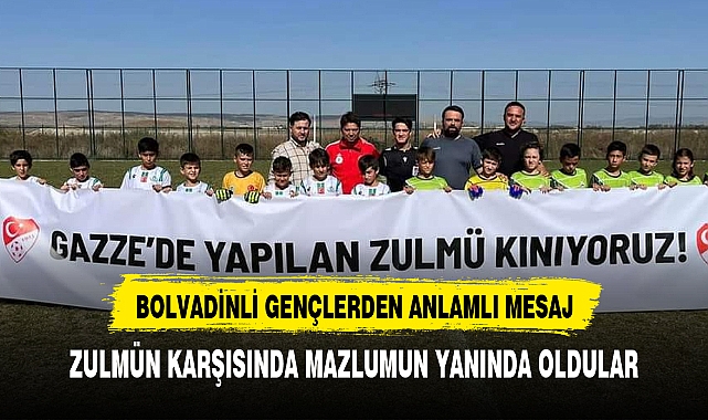 BOLVADİNLİ GENÇLERDEN ANLAMLI MESAJ