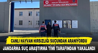 CANLI HAYVAN HIRSIZLIĞI SUÇUNDAN ARANIYORDU