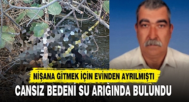 CANSIZ BEDENİ SU ARIĞINDA BULUNDU
