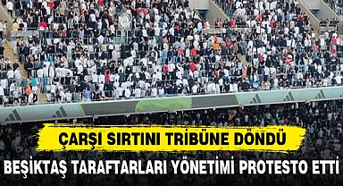 ÇARŞI SIRTINI TRİBÜNE DÖNDÜ