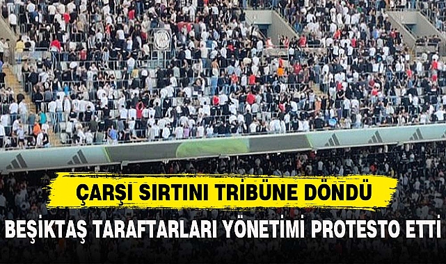 ÇARŞI SIRTINI TRİBÜNE DÖNDÜ