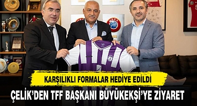 ÇELİK’DEN TFF BAŞKANI BÜYÜKEKŞİ’YE ZİYARET