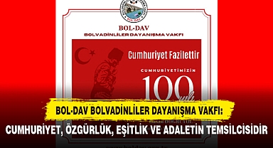 CUMHURİYET, ÖZGÜRLÜK, EŞİTLİK VE ADALETİN TEMSİLCİSİDİR