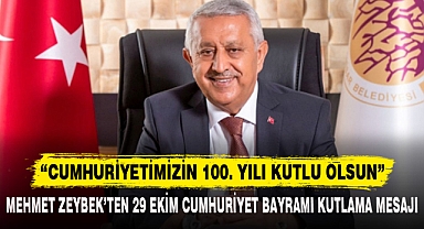 “CUMHURİYETİMİZİN 100. YILI KUTLU OLSUN”