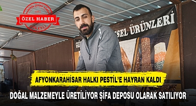 DOĞAL MALZEMEYLE ÜRETİLİYOR ŞİFA DEPOSU OLARAK SATILIYOR