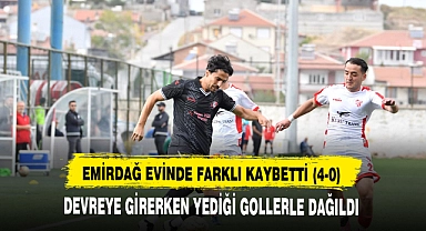 EMİRDAĞ EVİNDE FARKLI KAYBETTİ (4-0)