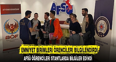 EMNİYET BİRİMLERİ ÖRENCİLERİ BİLGİLENDİRDİ