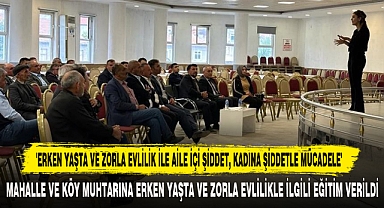 'ERKEN YAŞTA VE ZORLA EVLİLİK İLE AİLE İÇİ ŞİDDET, KADINA ŞİDDETLE MÜCADELE'