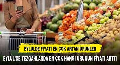 Eylülde fiyatı en çok artan ve azalan ürünler belli oldu