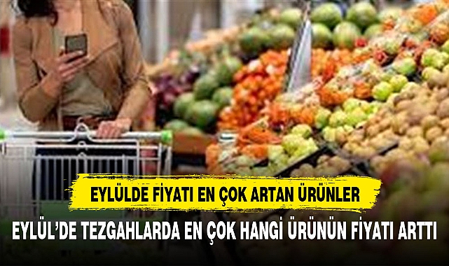 Eylülde fiyatı en çok artan ve azalan ürünler belli oldu