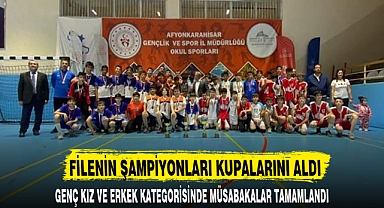 FİLENİN ŞAMPİYONLARI KUPALARINI ALDI