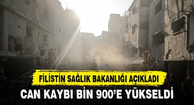 FİLİSTİN’DE CAN KAYBI BİN 900’E YÜKSELDİ