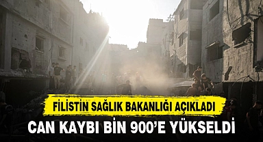 FİLİSTİN’DE CAN KAYBI BİN 900’E YÜKSELDİ