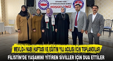 FİLİSTİN’DE YAŞAMINI YİTİREN SİVİLLER İÇİN DUA ETTİLER