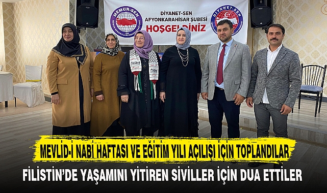 FİLİSTİN’DE YAŞAMINI YİTİREN SİVİLLER İÇİN DUA ETTİLER