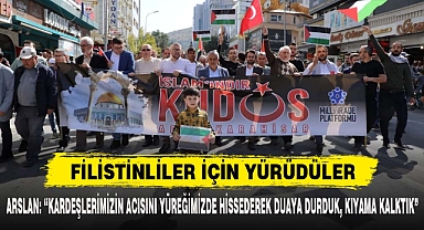 FİLİSTİNLİLER İÇİN YÜRÜDÜLER