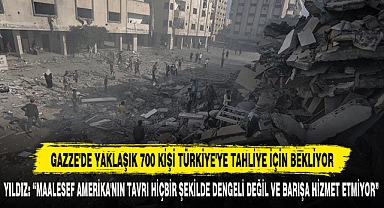 GAZZE'DE YAKLAŞIK 700 KİŞİ TÜRKİYE'YE TAHLİYE İÇİN BEKLİYOR
