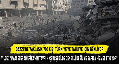 GAZZE'DE YAKLAŞIK 700 KİŞİ TÜRKİYE'YE TAHLİYE İÇİN BEKLİYOR