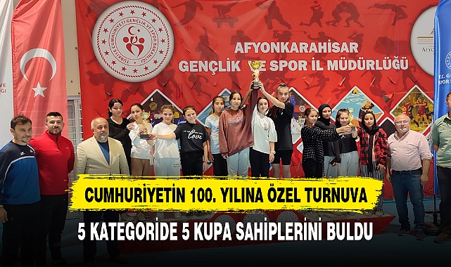 GENÇLERE 5 KATEGORİDEN 5 KUPA