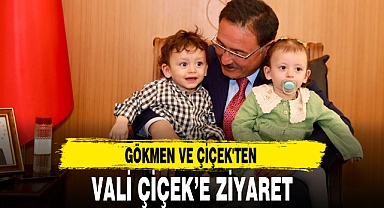 GÖKMEN VE ÇİÇEK'TEN VALİ ÇİÇEK’E ZİYARET