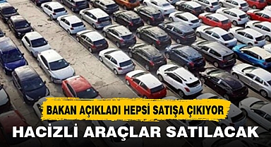HACİZLİ ARAÇLAR SATIŞA ÇIKIYOR