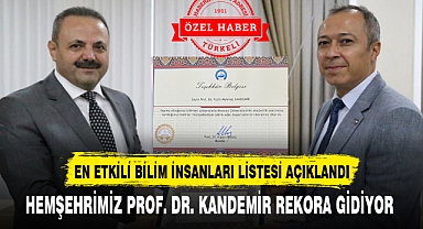 HEMŞEHRİMİZ PROF. DR. KANDEMİR REKORA GİDİYOR