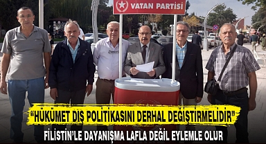 “HÜKÜMET DIŞ POLİTİKASINI DERHAL DEĞİŞTİRMELİDİR”