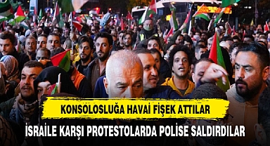 İSRAİL PROTESTOLARINDA POLİSE SALDIRDILAR