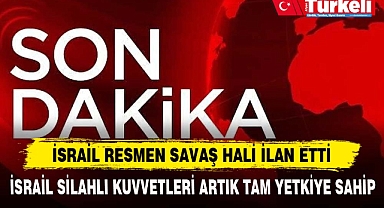 İSRAİL RESMEN SAVAŞ HALİ İLAN ETTİ