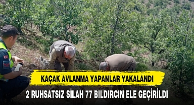 JANDARMA YASA DIŞI AVCILIK YAPAN ŞAHISLARI YAKALADI