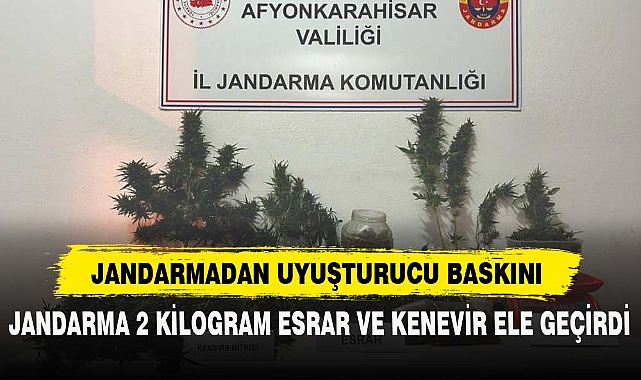 JANDARMADAN UYUŞTURUCU BASKINI