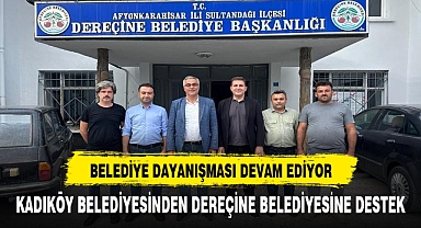 KADIKÖY BELEDİYESİ'NDEN DEREÇİNE BELEDİYESİ'NE DESTEK