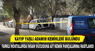 KAYIP YAŞLI ADAMIN KEMİKLERİ BULUNDU