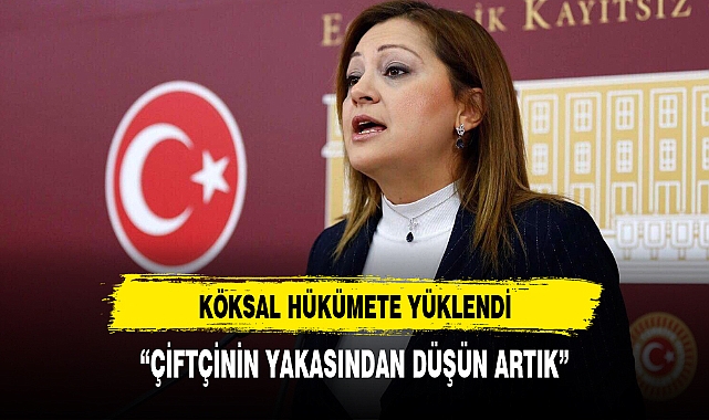 KÖKSAL, "ÇİFTÇİ'NİN YAKASINDAN DÜŞÜN ARTIK"