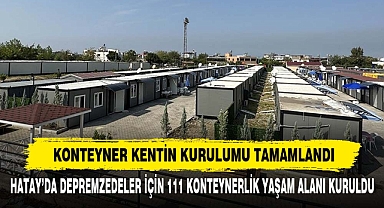 KONTEYNER KENTİN KURULUMU TAMAMLANDI