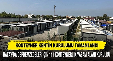 KONTEYNER KENTİN KURULUMU TAMAMLANDI