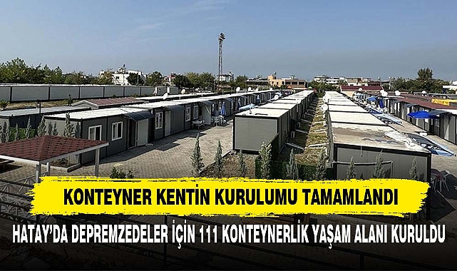 KONTEYNER KENTİN KURULUMU TAMAMLANDI