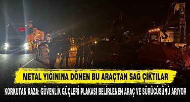 METAL YIĞININA DÖNEN BU ARAÇTAN SAĞ ÇIKTILAR