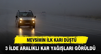 MEVSİMİN İLK KARI DÜŞTÜ