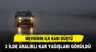 MEVSİMİN İLK KARI DÜŞTÜ