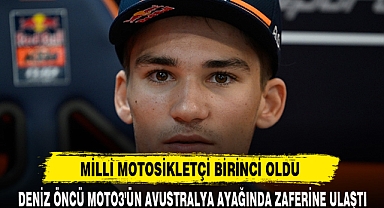 MİLLİ MOTOSİKLETÇİ BİRİNCİ OLDU