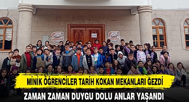 MİNİK ÖĞRENCİLER TARİH KOKAN MEKANLARI GEZDİ