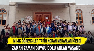 MİNİK ÖĞRENCİLER TARİH KOKAN MEKANLARI GEZDİ