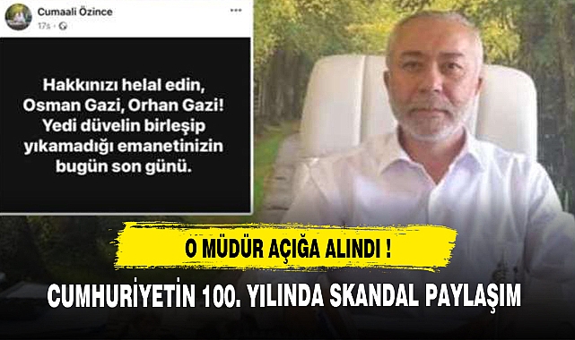 O MÜDÜR AÇIĞA ALINDI !!!
