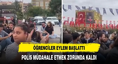 ÖĞRENCİLER EYLEM BAŞLATTI