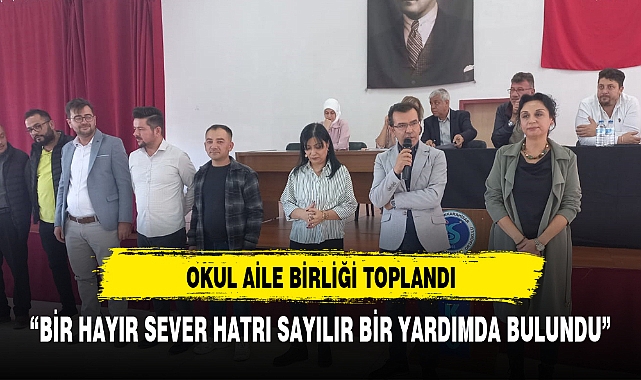 OKUL AİLE BİRLİĞİNİN KASASINDA HATRI SAYILIR BİR PARA VAR