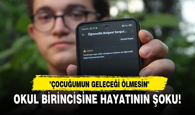 OKUL BİRİNCİSİNE HAYATININ ŞOKU!