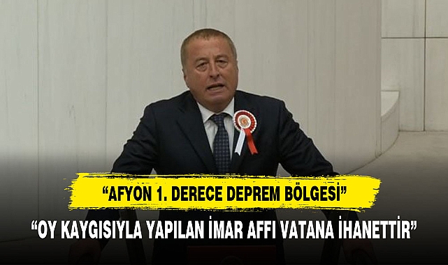 OLGUN, "DİNAR DEPREM ŞEHİTLERİNİ RAHMETLE ANIYORUM"