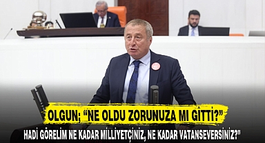 OLGUN; “NE OLDU ZORUNUZA MI GİTTİ?”